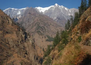 Remote Tsum Valley Charity Trek route in the Himalayas
